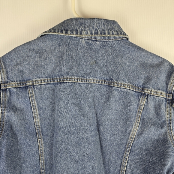 NWOT Hudson Women’s Classic Medium Wash Denim Jean Jacket Size L/XL - Picture 12 of 15